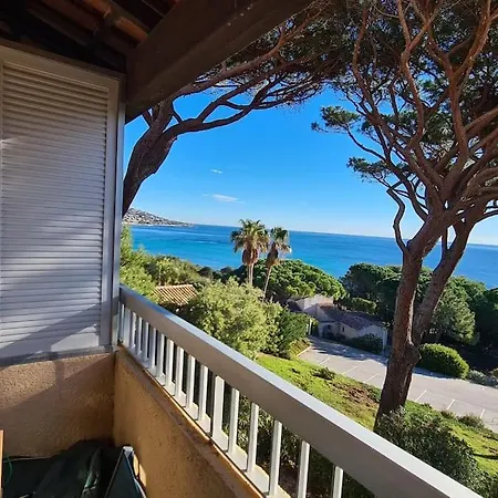 Vue ,plage La Nartelle,avec Loggia, Sainte-maxime, France Sainte-Maxime